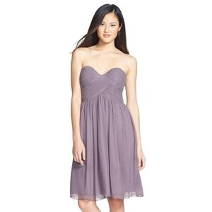 Amsale Violet 100%‎ Silk Cocktail Dress Size 4